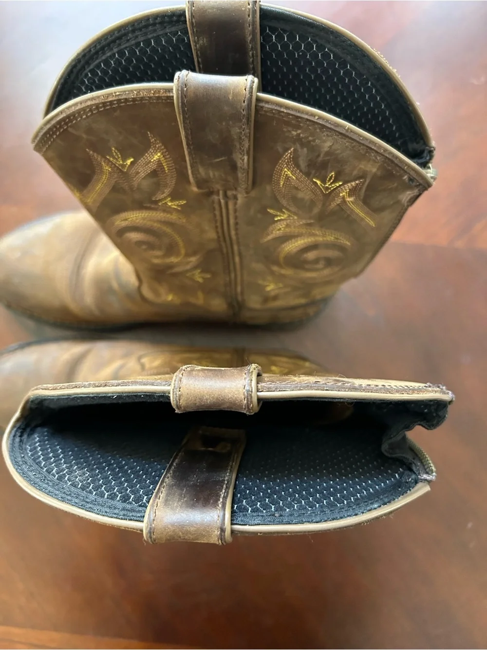 Georgia Boot Brown Leather Work Boot Interior Label View size 9M